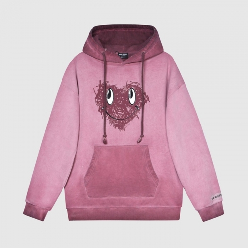 バッドマンデーユニセックスオーバーサイズコットンフーディd0041ピンク