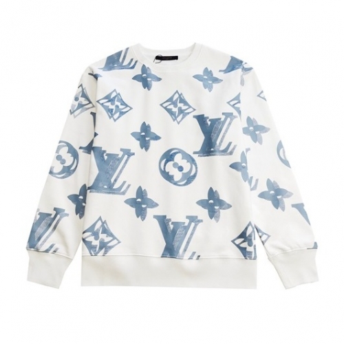 ルイヴィトンユニセックスカジュアルコットンスウェットシャツu03617ホワイト