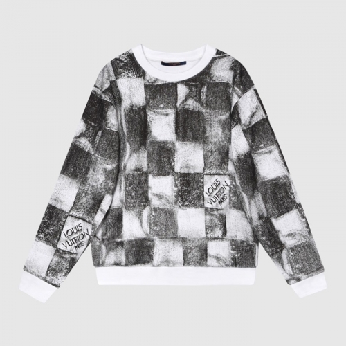 ルイヴィトンユニセックスカジュアルコットンスウェットシャツu03626ブラック