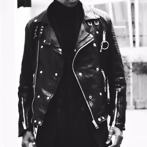 バーバリーメンズカジュアルレザージャケットr04141ブラック