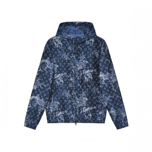 ルイヴィトンメンズカジュアルコットン長袖Tシャツu03629ネイビー