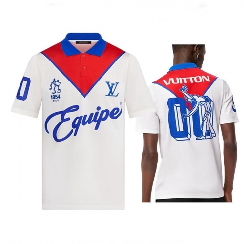 ルイヴィトンユニセックス半袖Tシャツu03633ホワイト