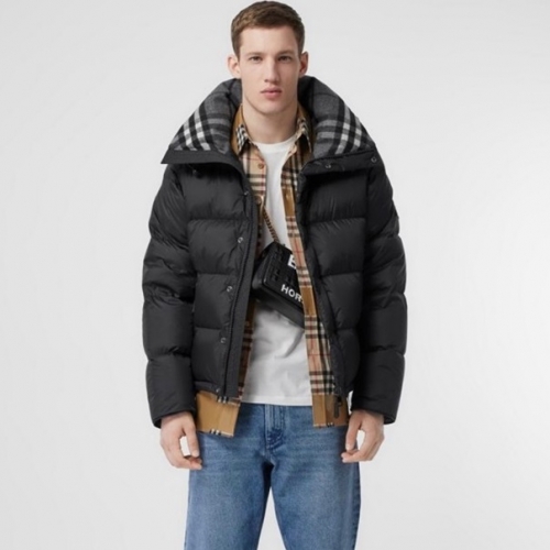 バーバリーメンズカジュアルダックダウンパディングr04146ブラック
