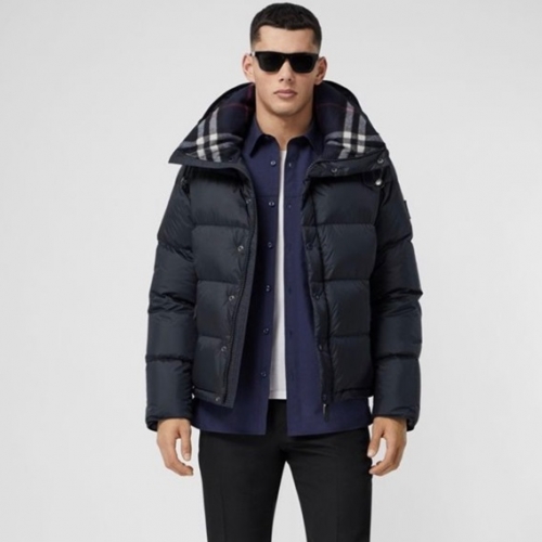 バーバリーメンズカジュアルダックダウンパディングr04147ネイビー