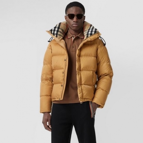 バーバリーメンズカジュアルダックダウンパディングr04149キャメル