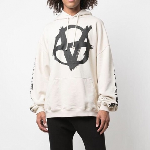 ヴェトモンユニセックスオーバーサイズコットンフーディt0204ホワイト