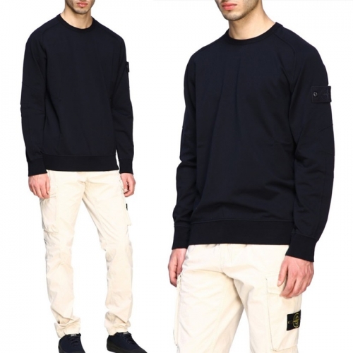 /--ストーンアイランドメンズコットンスウェットシャツo0364ブラック