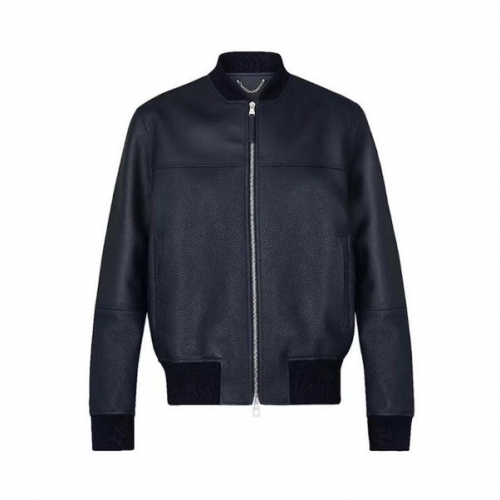 ルイヴィトンメンズレザージャケットu03659ブラック