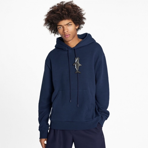 ルイヴィトンメンズカジュアルコットン長袖Tシャツu03684ネイビー