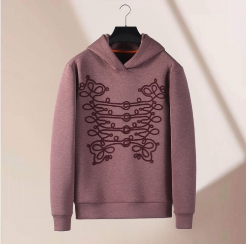 エルメスメンズカジュアルコットンフーディr0697ピンク