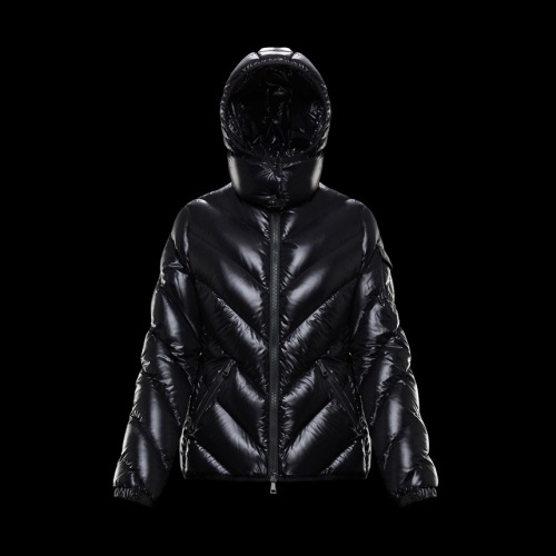 モンクレールレディースパッチモダンダウンショートパディングc02301ブラック