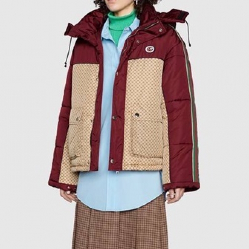 グッチユニセックスカジュアルダウンパディングc04434レッド