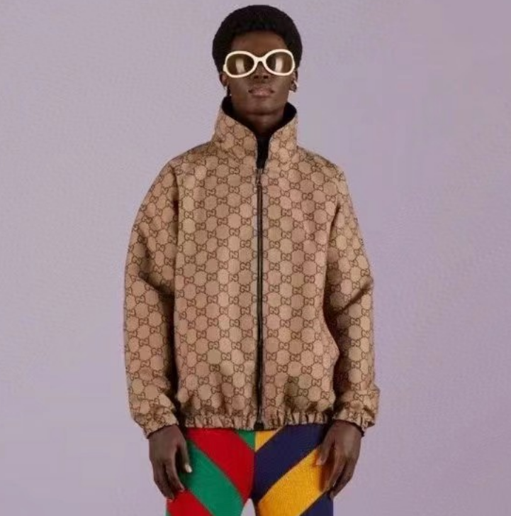 グッチメンズトレンディキャメル両面ジャケットc04435