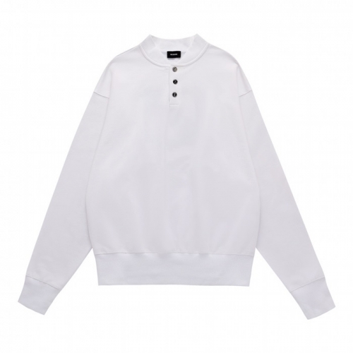 -ウェルダンユニセックスレトロクルーネック長袖Tシャツl005ホワイト