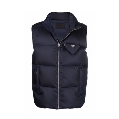 プラダメンズカジュアルダウンベストa02441ネイビー