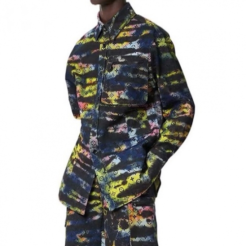 ルイヴィトンメンズトレンディシャツu03704ブラック