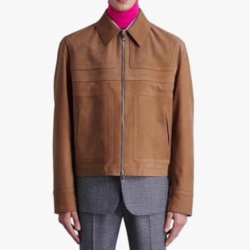 ベルルッティメンズカジュアルレザージャケットr0050ブラウン