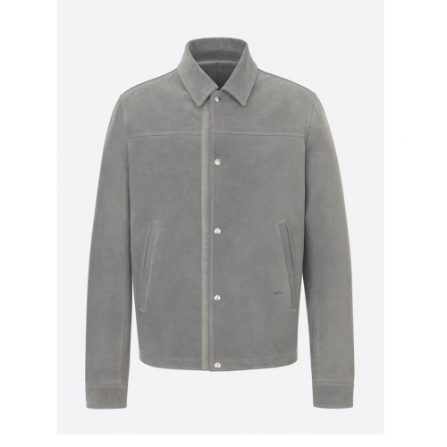 ディオールメンズモダンレザージャケットo01520グレー