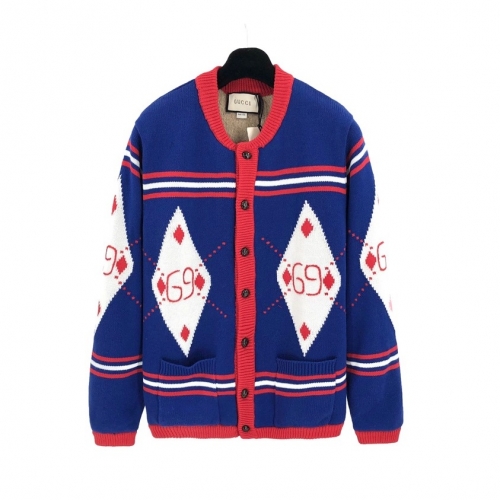 グッチレディーストレンディネックカーディガンc04440レッド