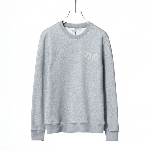 バーバリーユニセックスカジュアルコットンスウェットシャツr04171グレー