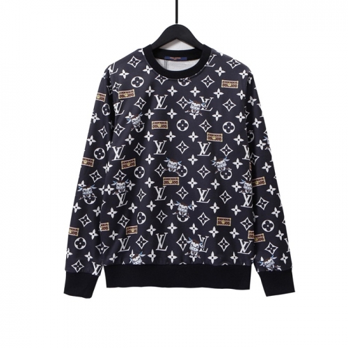 ルイヴィトンメンズカジュアルコットンスウェットシャツu03709ブラック