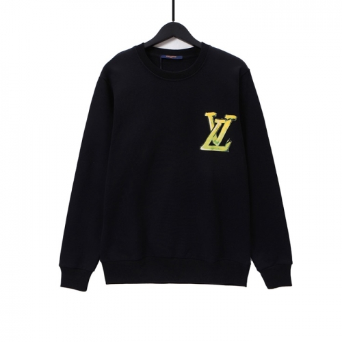 ルイヴィトンメンズカジュアルコットンスウェットシャツu03714ブラック