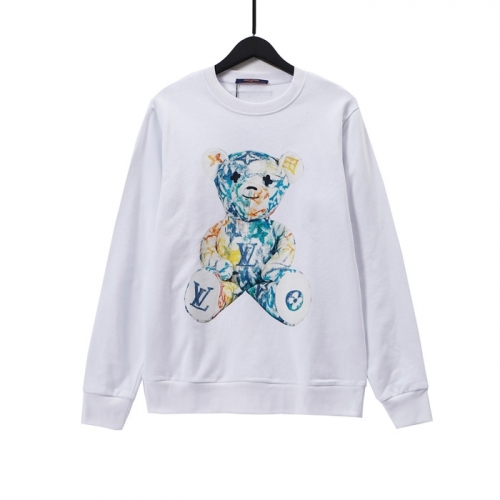 ルイヴィトンメンズカジュアルコットンスウェットシャツu03715ホワイト