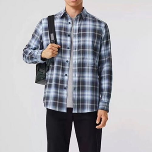 バーバリーメンズヴィンテージベーシックシャツr04173ブルー