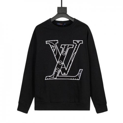 ルイヴィトンメンズカジュアルコットンスウェットシャツu03718ブラック