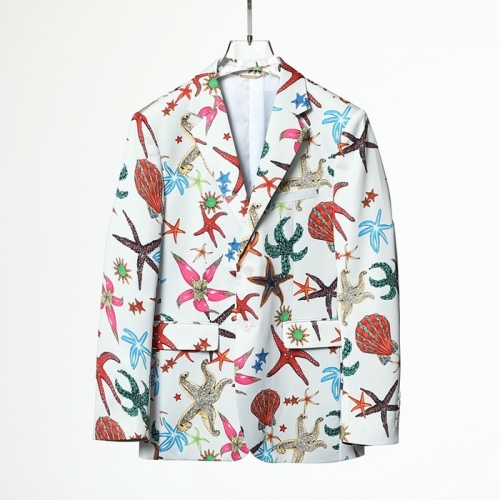 ヴェルサーチェメンズビジネスウールスーツジャケットr0876ホワイト