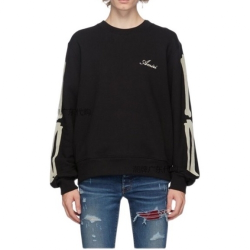 アミリメンズカジュアルコットンスウェットシャツ0130ブラック