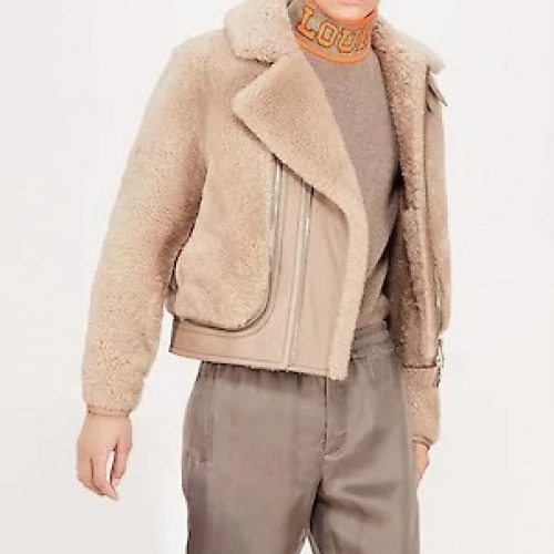 ルイヴィトンメンズレザージャケットu03729ベージュ