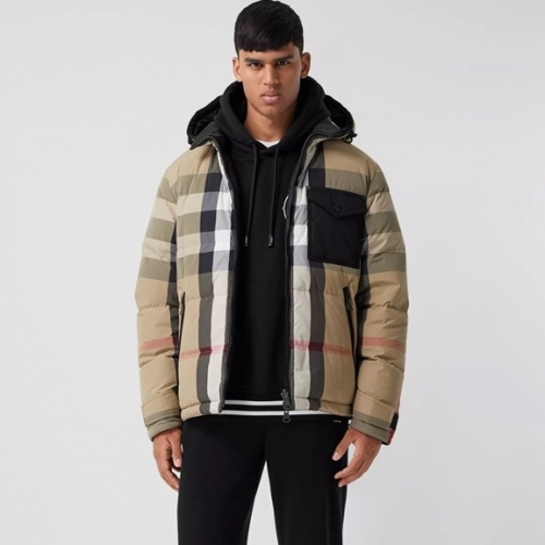 バーバリーユニセックスカジュアルダックダウンパディングr04181キャメル