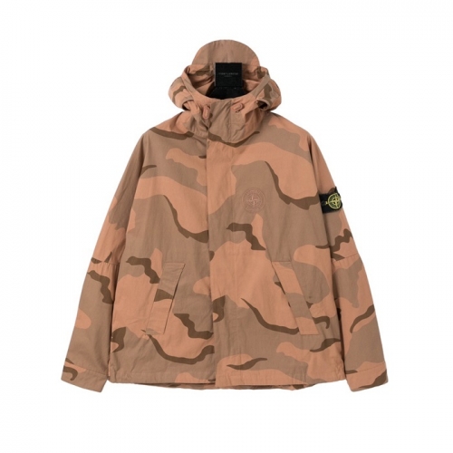 ストーンアイランドメンズベーシックカジュアルジャケットo0370キャメル