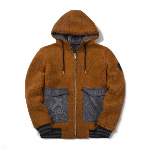 ストーンアイランドメンズコットンフーディo0377ブラウン