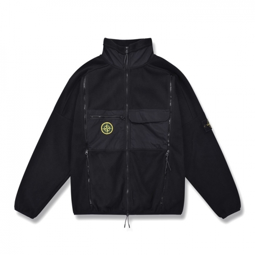 ストーンアイランドメンズベーシックカジュアルジャケットo0381ブラック
