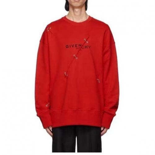 --ジバンシィメンズカジュアルコットンスウェットシャツv0564レッド