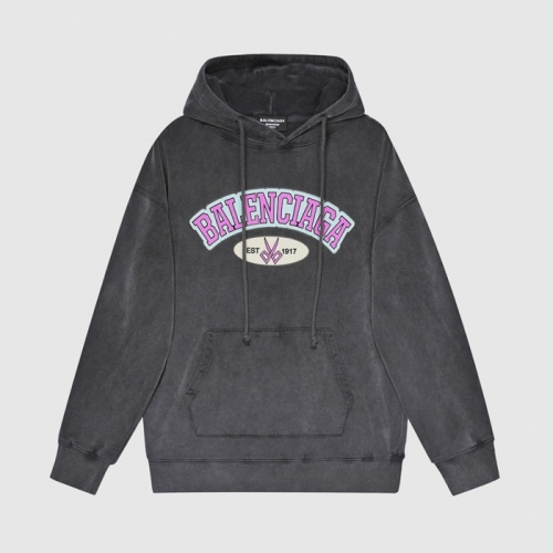 バレンシアガユニセックスオーバーサイズフーディl01222グレー