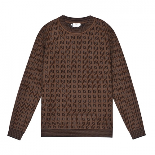 -ェンディメンズクルーネックウールセーターn01073ブラウン