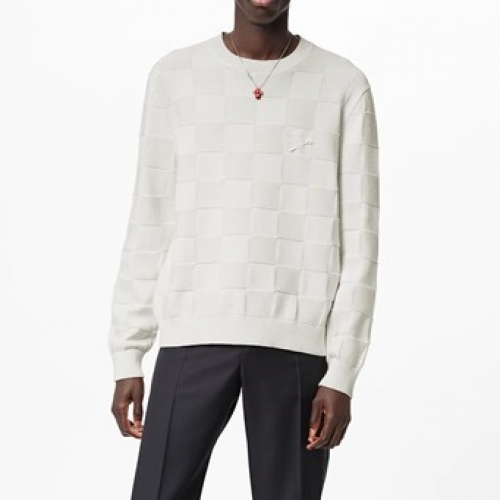 ルイヴィトンメンズカジュアルセーターu03738ホワイト
