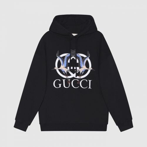 グッチユニセックスカジュアルフーディc04450ブラック