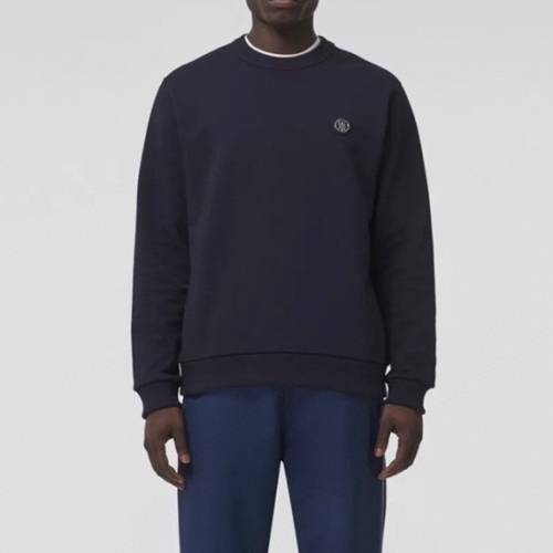 バーバリーメンズカジュアルコットンスウェットシャツr04197ネイビー