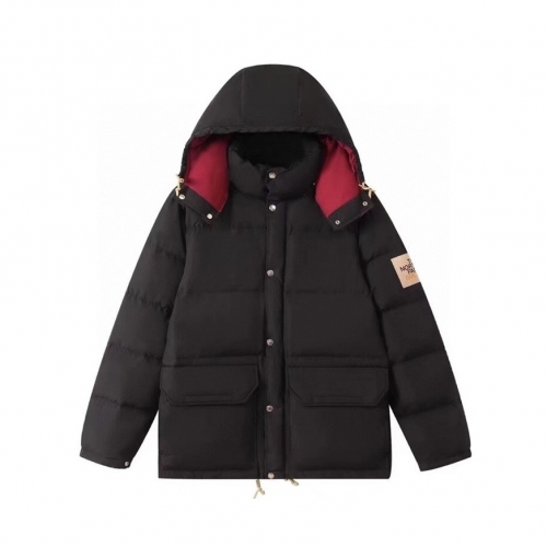 グッチユニセックスカジュアルダウン両面パディングc04460ブラック