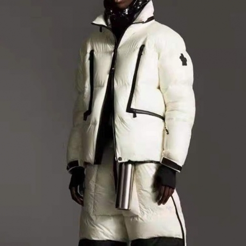 モンクレールユニセックスパッチモダンダウンパディングc02369ホワイト