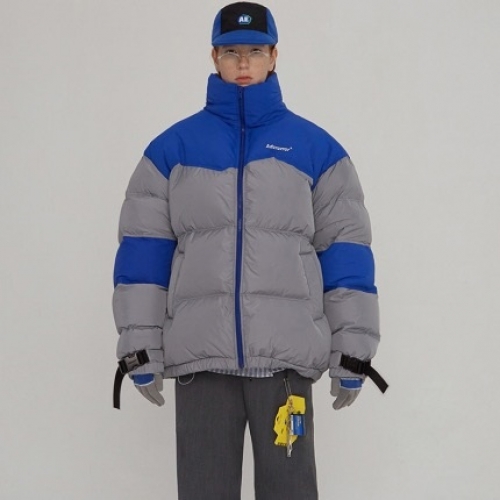 アダーユニセックスパッチモダンダウンパディングe0066(A1A4)グレー