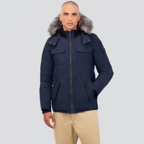 ムースナックルズユニセックスダックダウンパディングo0113ネイビー