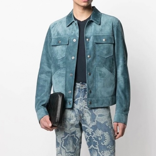 トムフォードメンズカジュアルジャケットf0027ブルー