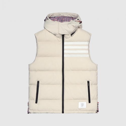 エムオーアンドコートムブラウンメンズパッチダウンパディングベストm01477アイボリー