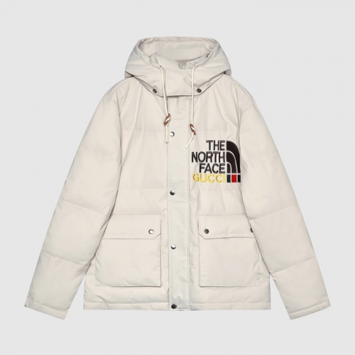 グッチユニセックスカジュアルダウン両面パディングc04467アイボリー