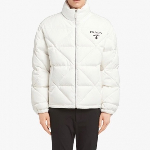プラダユニセックスカジュアルダウンパディングa02462ホワイト